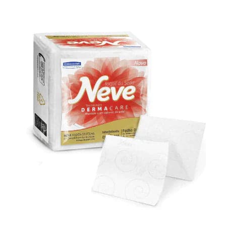 Papel Higiênico Interfolhado Folha Dupla com 250 folhas Neve (3 UNIDADES)