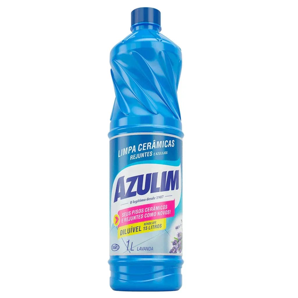 (KIT COM 3) Limpa Cerâmica e Azulejo Lavanda 1L Azulim