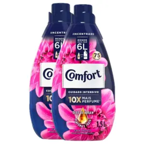 Kit 2 Amaciante Concentrado Comfort Fiber Protect 1.5l