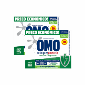 Kit 2 Sanitizante OMO Lavagem Perfeita Sanitiza & Higieniza 2,4kg
