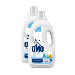 Kit 2 Lava-Roupas Líquido Omo Puro Cuidado 5l