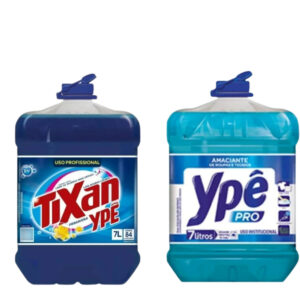 Kit Lavanderia lava roupas liquido Tixan Ypê Primavera 7 L+ Amaciante Tixan 7 L Profissional